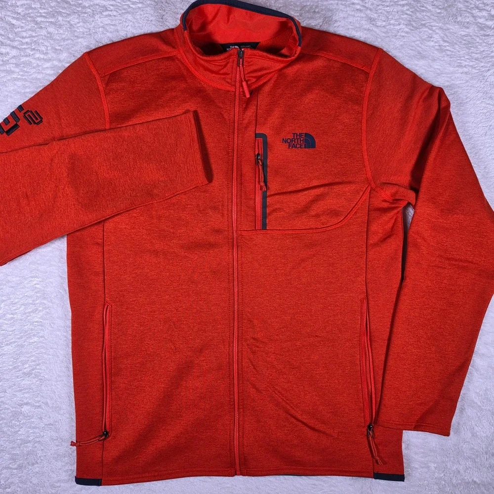 NEW The North Face Canyonlands Mens M/M Orange Stretch Full Zip L/S NF0A7V64D8E